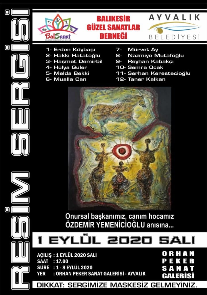 balikesir guzel sanatlar dernegi resim sergisi ayvalik