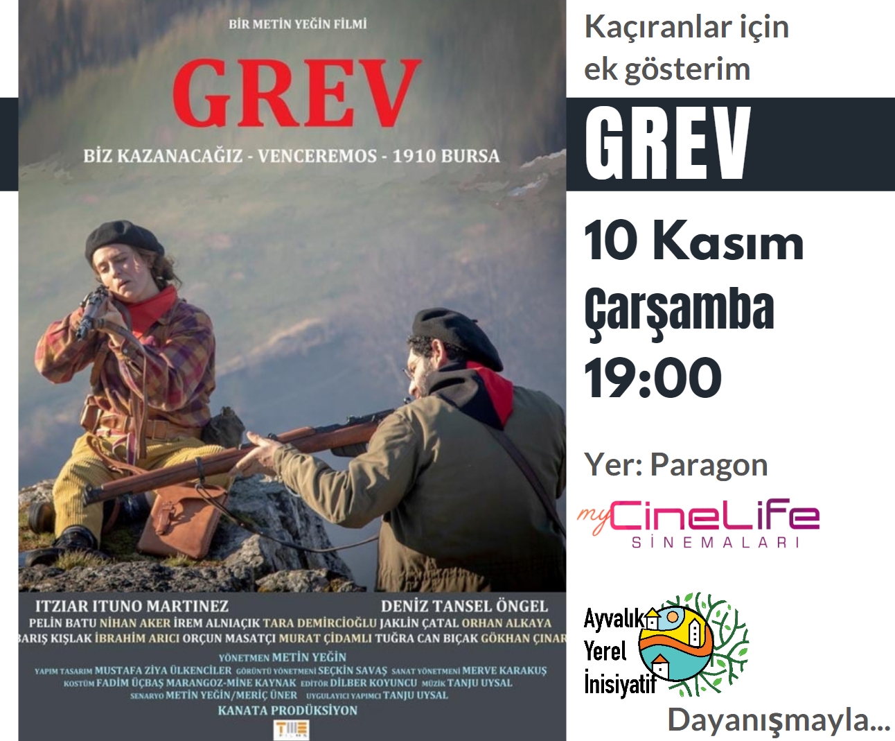 ayvalik film grev